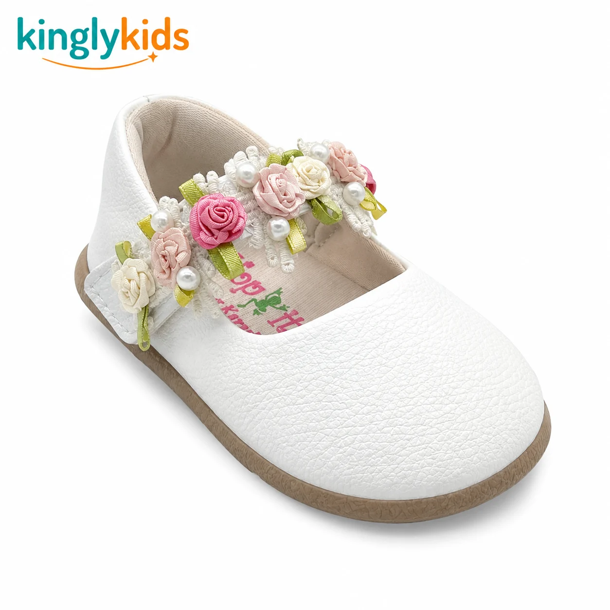 Casual Ivory Ballet Flats for Baby Girls