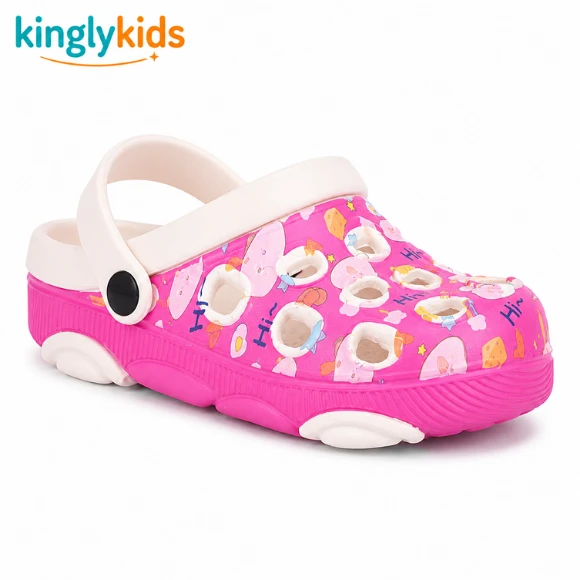 EVA Casual Clogs for Kids with Adjustable Back Strap