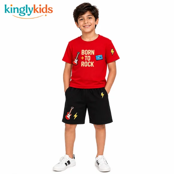 Regular-Sleeve T-Shirt Set – Pack of 2