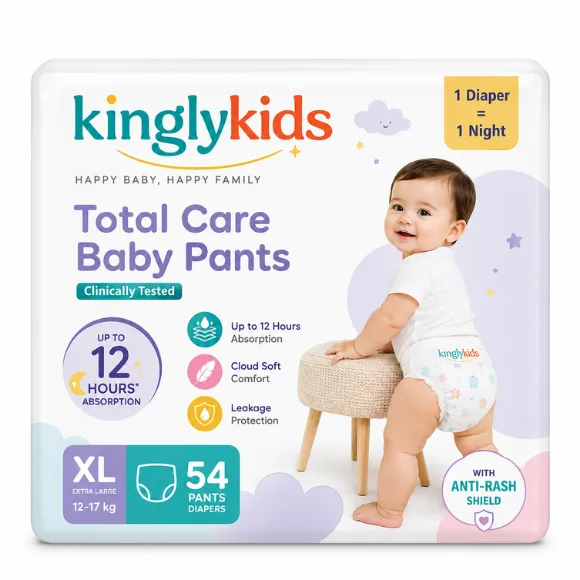 Total Care Baby Pants Diapers XL – 54 Count