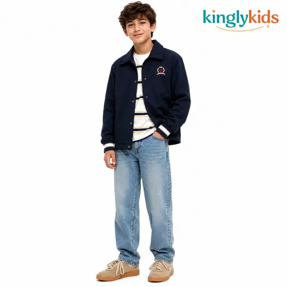  Boys' Light Wash Straight-Fit Jeans