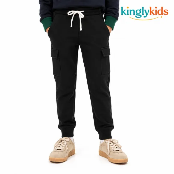 Cotton Cargo Jogger Pants for Boys