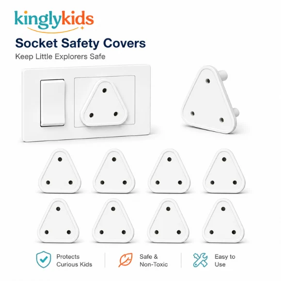 Child Safety Electrical Socket Protectors – Pack of 10
