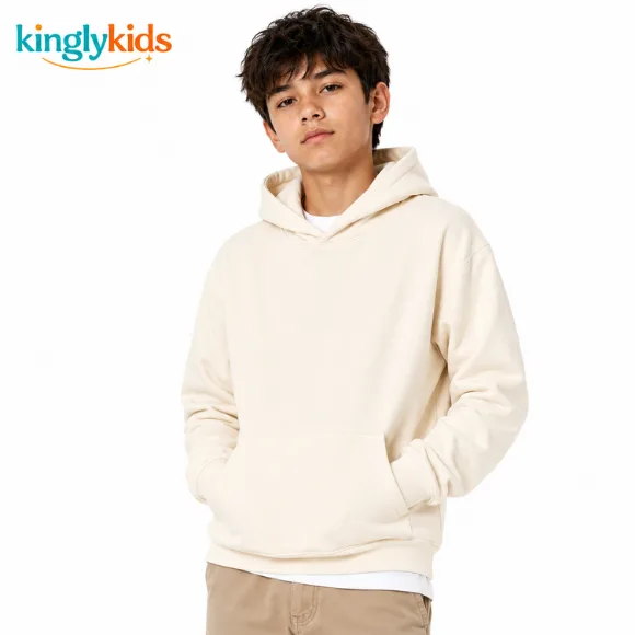 Printed Brushed-Inside Hoodie for Boys