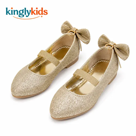 Textured Pointed Toe Block Heels for Girls