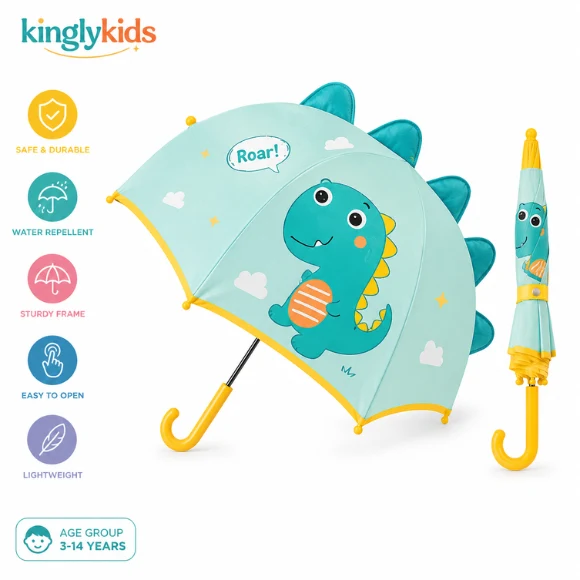 Cartoon Character Manual Non-Foldable Umbrella